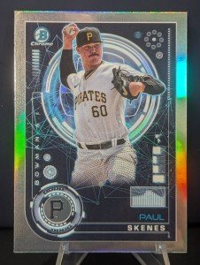 2024 Bowman Paul Skenes AI Refractor Rookie Card