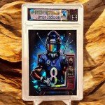 Lamar Jackson Primetime Cracked Ice Collectible - SP/99