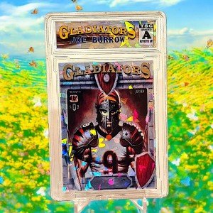 Joe Burrow Gladiator Cracked Ice Artist Signed Limited Edition