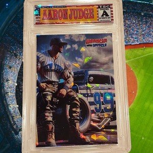 Aaron Judge Cracked Ice Refractor SP /99 Signed