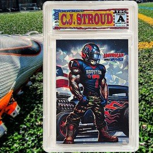 2024 CJ Stroud Cracked Ice American Muscle Refractor