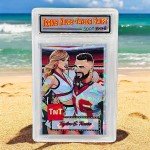 Taylor Swift & Travis Kelce Sport-Toonz Art Card