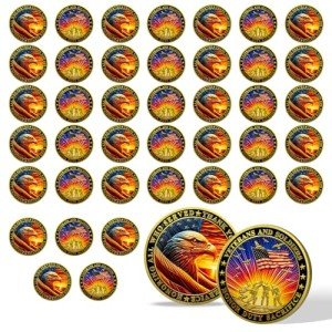 42-Piece Veteran Military Challenge Coin Set