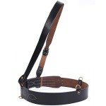 WW2 British Sam Browne Leather Belt Replica - Black