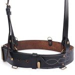 WW2 British Sam Browne Leather Belt Replica - Black