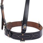 WW2 British Sam Browne Leather Belt Replica - Black