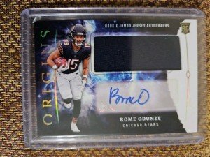 2024 Panini Origins Rome Odunze Rookie Jersey Auto