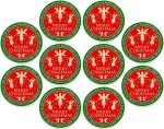 Bulk Pack of 10 Merry Christmas Coins