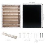 White 16x20 Shadow Box Display Case for Collectibles