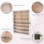 White 16x20 Shadow Box Display Case for Collectibles