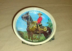 Vintage RCMP Beanbag Ashtray from Canada