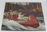 1957 Arnold Friberg RCMP Art Print 23x18.25