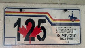 Royal Canadian Mounted Police 125 Year Plate