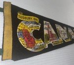 Sudbury Ontario RCMP Vintage Felt Pennant