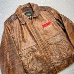 RCMP Elite Canada Mounties Men's Leather Bomber Jacket