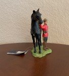 RCMP Mountie with Black Horse Figurine - 5