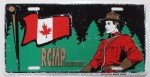 RCMP Canada Flag Vintage License Plate Booster