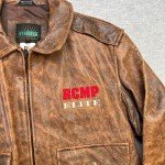 RCMP Elite Canada Mounties Men's Leather Bomber Jacket