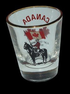 RCMP Centennial Shot Glass 1873-1973 Collectible