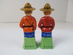 RCMP Royal Canadian Mounted Police Salt and Pepper Shakers