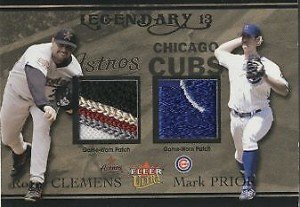 2004 Ultra Legendary 13 Clemens Game Used Patch
