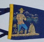 1950s RCMP Mounties Victoria BC Travel Pennant