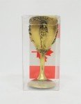 Set of 4 Metal Canadian Goblets with RCMP Engraving