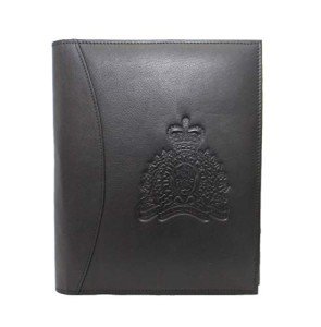 RCMP Crest Debossed Tuscany Leather Writing Journal