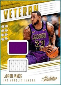 LeBron James 2019 Panini Absolute Jersey Patch Card