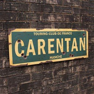 World War II Metal Carentan Road Sign Replica