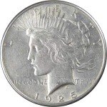 1925 Peace Dollar 90% Silver Collectible Coin