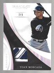 Yoan Moncada 2017 Panini Immaculate Logo Swatch