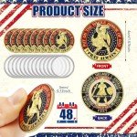 48-Piece Veteran Challenge Coin Set - Armor of God