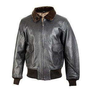 WW2 US G1 Leather Jacket Replica - Medium Black