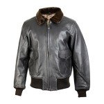 WW2 US G1 Leather Jacket Replica - Medium Black