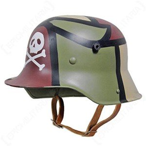 WW1 German M16 Helmet Replica - Camo Skull
