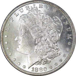 1880 Morgan Dollar Silver Coin - Collectible Edition
