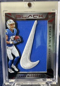 2024 Panini Black Ladd McConkey RC 1/10