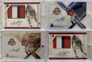 Noah Brown National Treasures RCs - Cowboys & Commanders