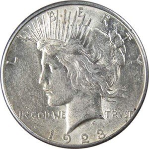 1923 S Peace Dollar 90% Silver Collectible Coin
