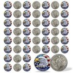50Pcs Vintage Military Challenge Coins - Eagle Design