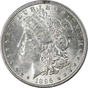 1896 Morgan Dollar 90% Silver Coin Collectible