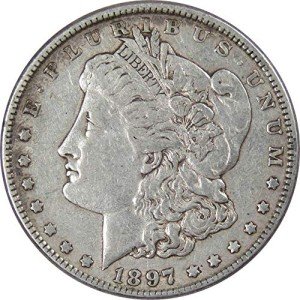 1897 Morgan Dollar Coin - Very Fine Collectible