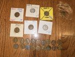 Variety Lot of 181 Coins and Stamps