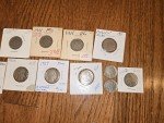 Variety Lot of 181 Coins and Stamps