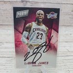 LeBron James Autographed 2015 Panini Black Friday Card