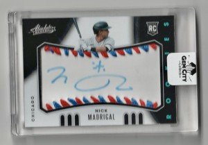 2021 Nick Madrigal 1/1 Rookie Autograph Card