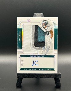 Jalen Carter 2023 Panini National Treasures Rookie Auto