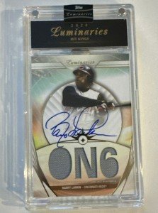 2024 Topps Luminaries Barry Larkin Auto Patch