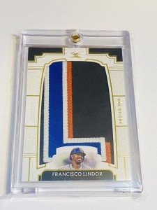 2024 Topps Lindor 1/1 Jersey Letterman Patch